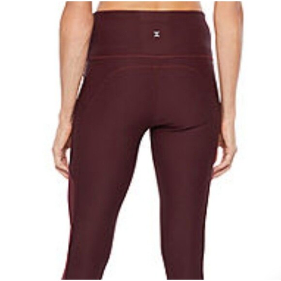 Xersion Train High Rise 7/8 Ankle Leggings Quick-Dri Side Pockets Small New - Picture 2 of 12